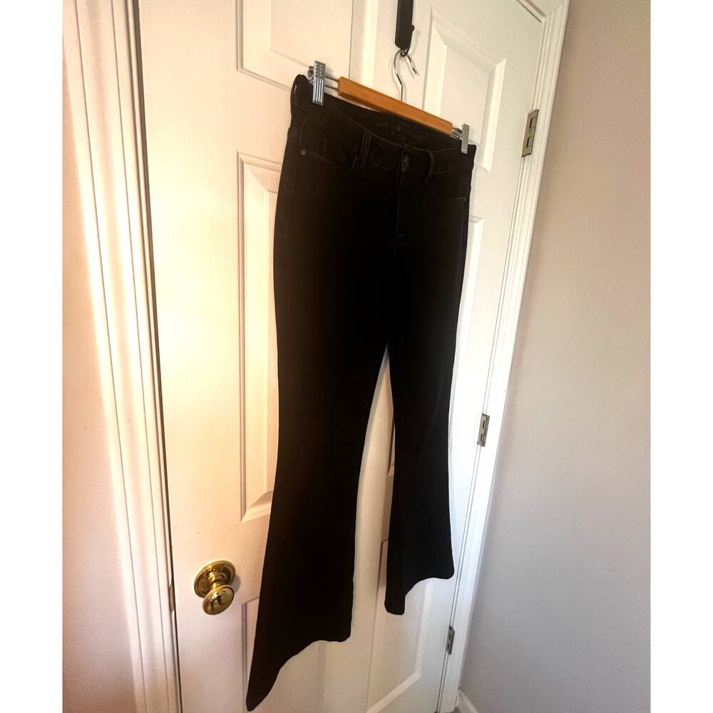 Soft Surroundings High Rise Flare Black Stretchy Jeans sz. XS - Picture 3 of 7